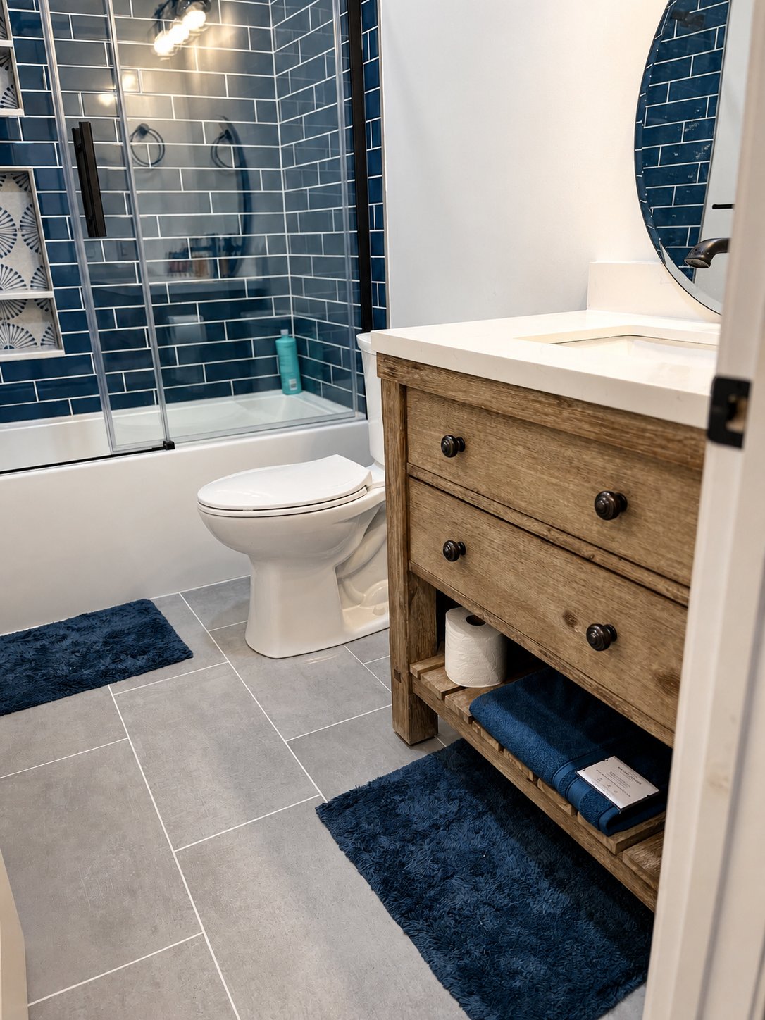 Remodeled bathroom vanity